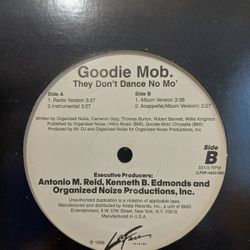 1998 Goodie Mob - They Don't Dance No Mo' 12" Single Vinyl Record Promo 