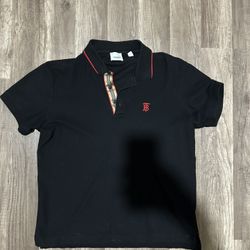 Burberry Icon Stripe placket piqué polo shirt