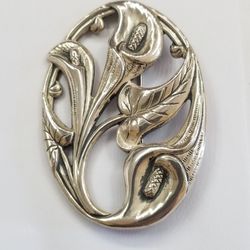 Pin Large In Sterling Silver 