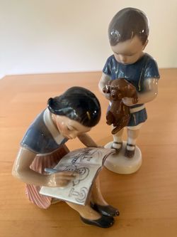 Two vintage Bing & Grondahl Danish porcelain figurines: