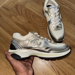 Chanel CC Runner Gold Laminate Size 11