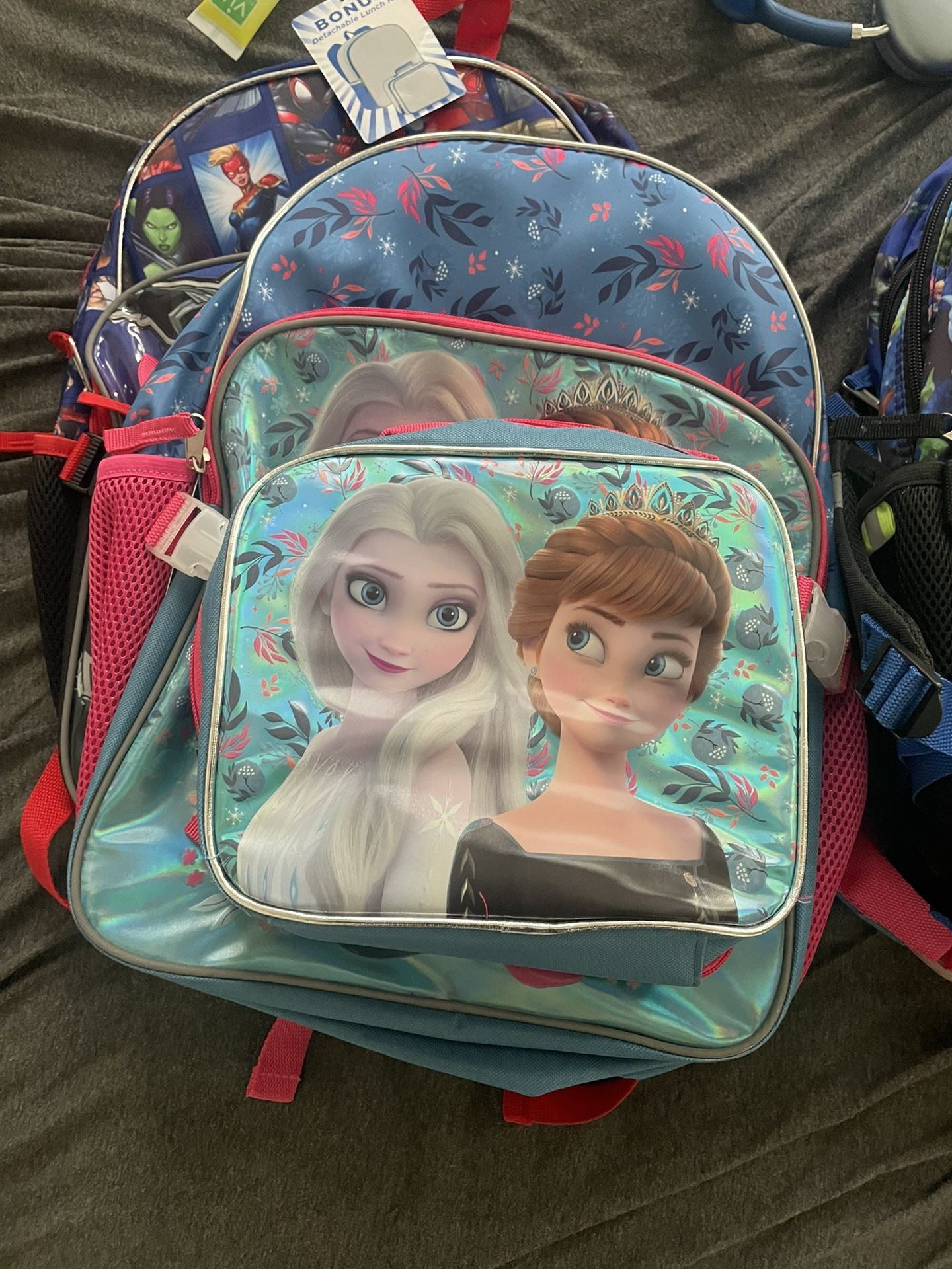 Frozen Backpack With Lunchbox