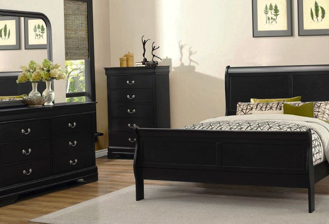 Queen 5 Piece Bedroom Set in Ebony