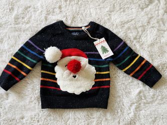 BRAND NEW Santa Sweater (Toddler 2 Yr) CHRISTMAS