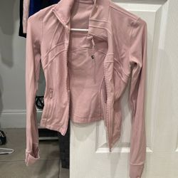 Authentic Lululemon Pink Zip Up Jacket Size 2