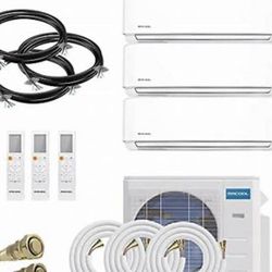Mr Cool 27k DIY 4th Gen AC unit/with three ductless units, New in Box