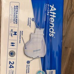 Attends Adult Diapers Unopened 