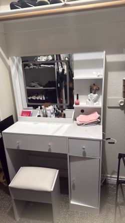 Small white vanity