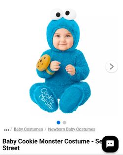 Cookie Monster baby costume 12-18