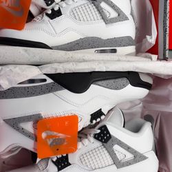 Jordan 4 White Cement 
