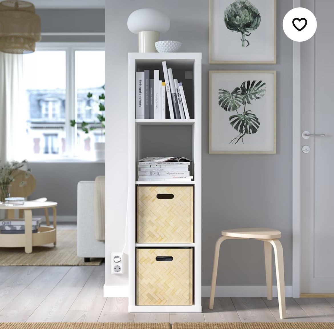 White IKEA Book Shelf In new condition!! 