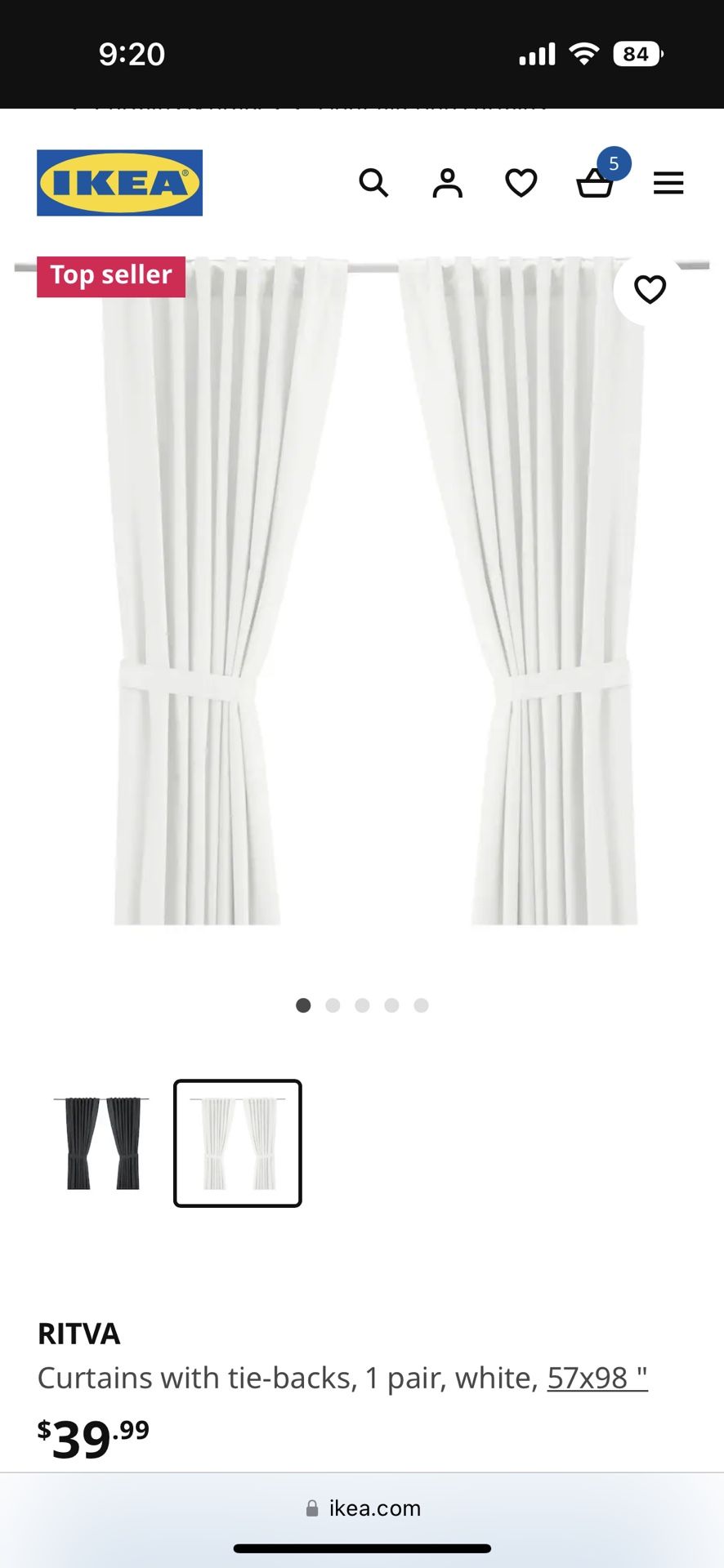 IKEA Ritva Curtains