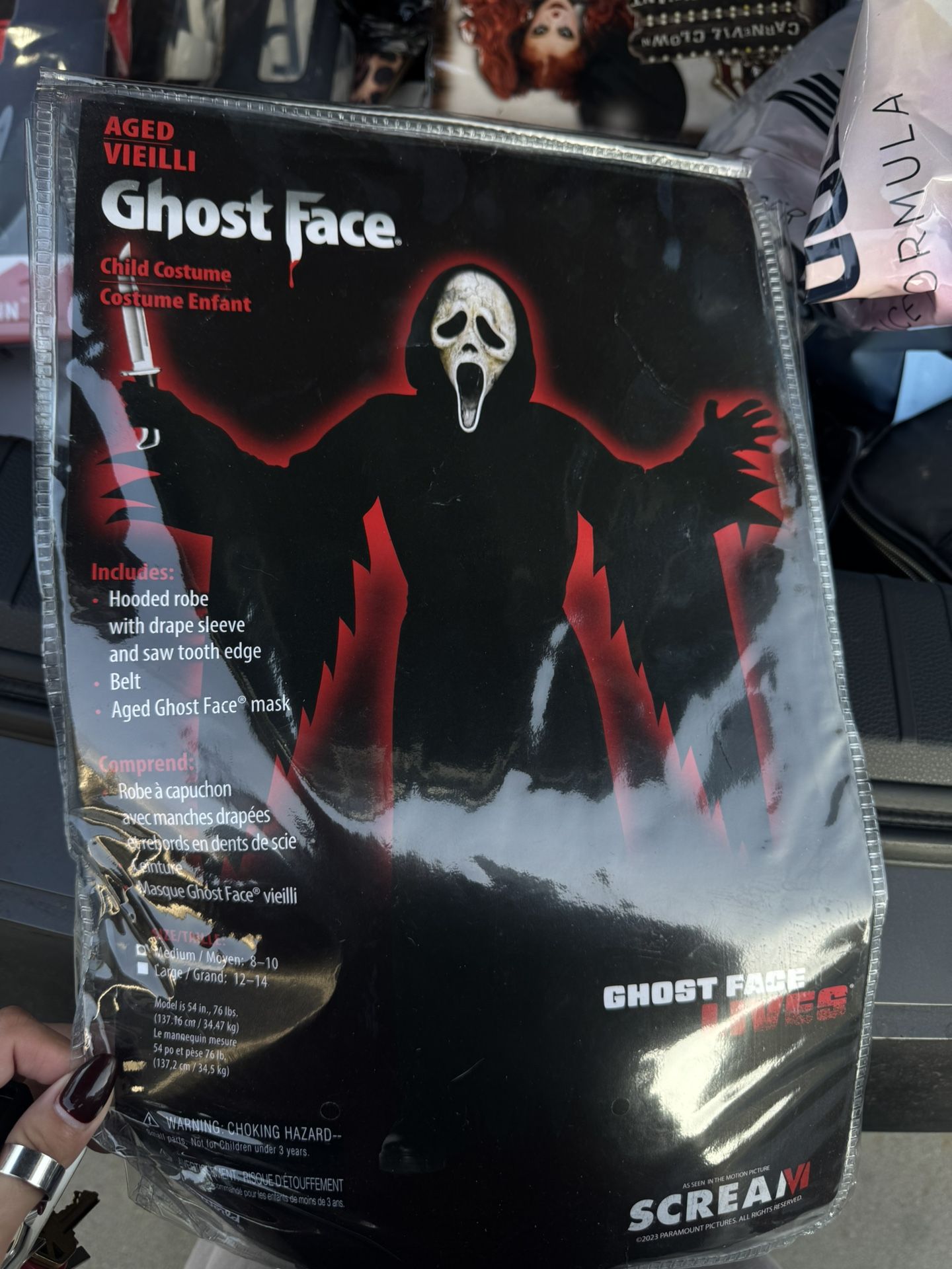 Ghost face kid Costume