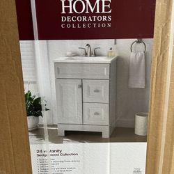 24in Gray Vanity with Top