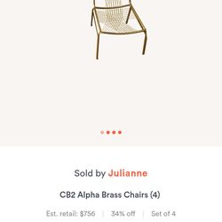 brass dining room chairs