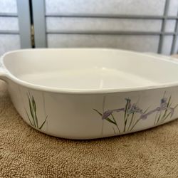 Corning Ware Floral Ceramic Baking Dish
