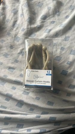 Shower Curtain Hooks – 12 Pack – New – $4