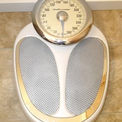 Health O Meter - White and Grey Body Scale with 330LB Weight Limit