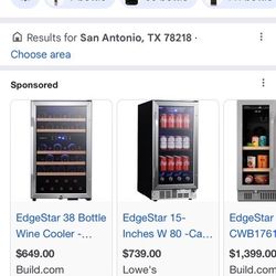 edgestar 38 wine bottle cooler