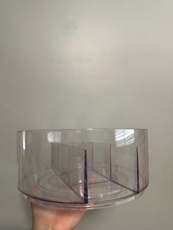 Clear Plastic Rotating Organizer Tray