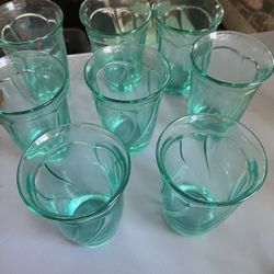 9 Vintage Glasses 