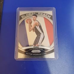 GLOBAL REACH Victor Wembanyama Rookie Insert Panini Prizm 