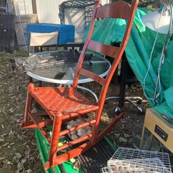 Solid Wooden Rocking Chair 