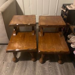 Solidl wood End tables