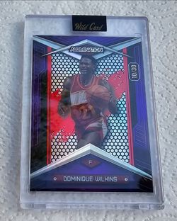 Dominique Wilkins 2024 Wild Card Alumination "Just the Hits" numbered 10/30 Gem Mint Condition!