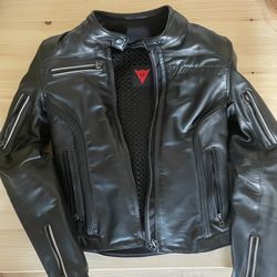 Womens Dianese Motorcycle Leather Jacket Size 40