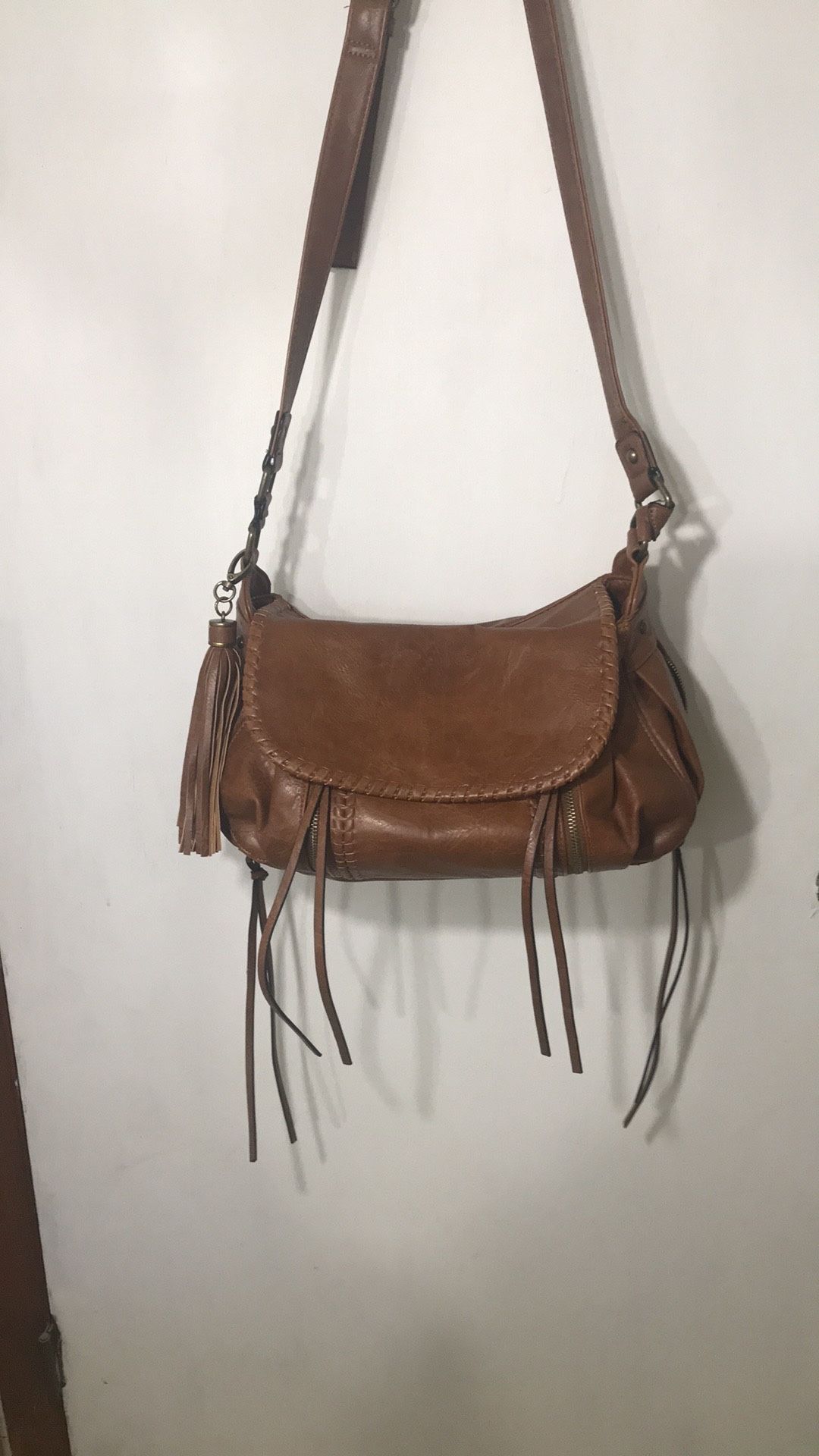 Steve Madden Beautiful Leather Fringe Crossbody