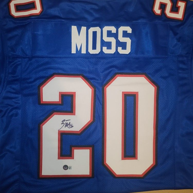 Zack Moss Autographed Jersey Buffalo Bills Beckett Authenticated XL