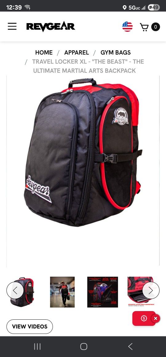 Rev Gear Xl Travel Locker Backpack