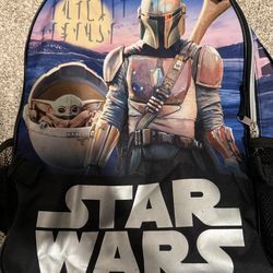 Star Wars backpack and pencil pouch