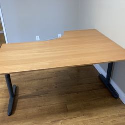 OAK LEFT CORNER IKEA GALANT DESKS 