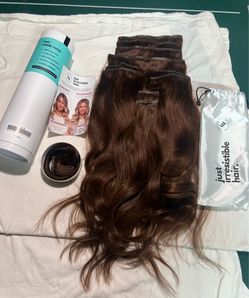 New-20 inch irresistible Me real human hair invisible clip in extensions