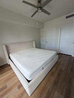 Bed Frame with Tempur-Pedic Mattress