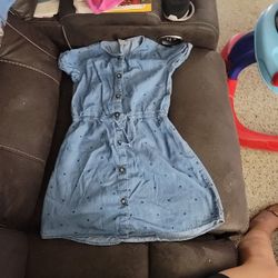 Girls Button Up Dress