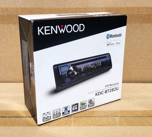 Bluetooth Mp3 USB Auxiliary Am Fm Radio Single Din Equalizer CD Player KDCBT282U 🚨 Payment Options Available 🚨 No Credit Needed 🚨
