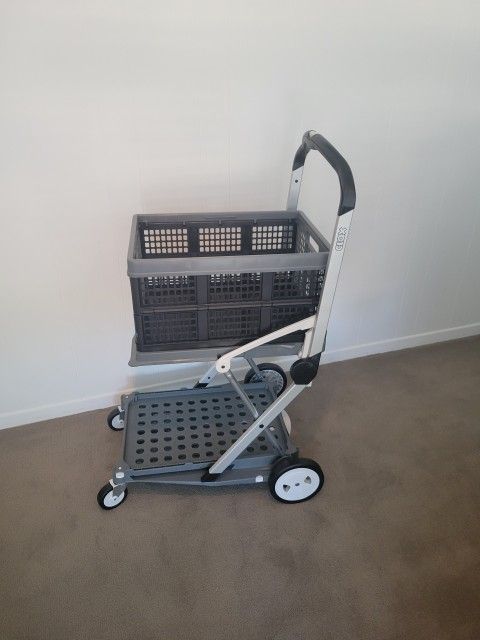 CLAX Multi-Use Collapsible Cart & Crate Foldable Shopping Utility Trolley Grocery Travel