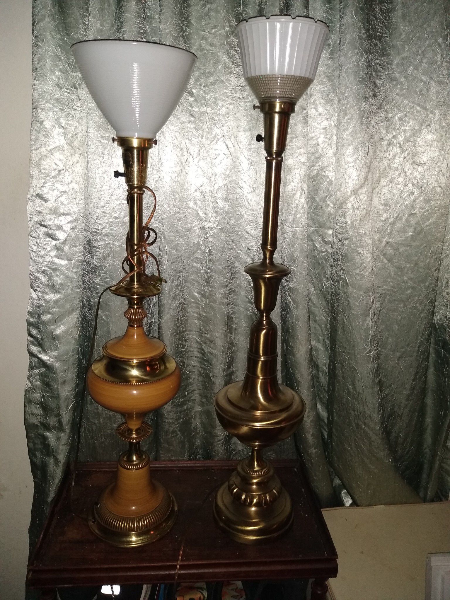 Vintage brass lamps