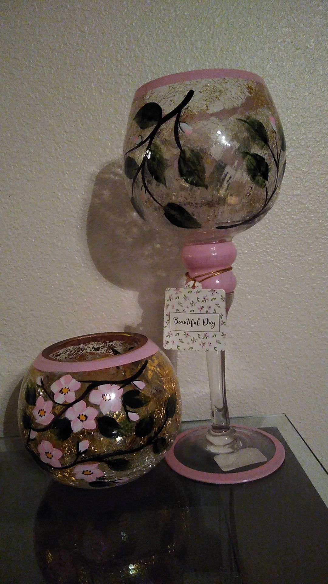 Glass decor set