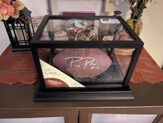 Philip Rivers Autographed Football with Display Case