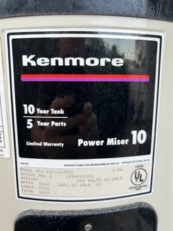 Water Heater Kenmore