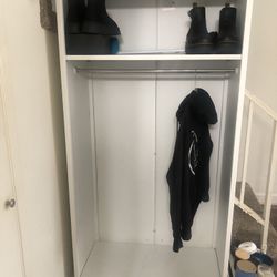 Metal  Open Coat Closet
