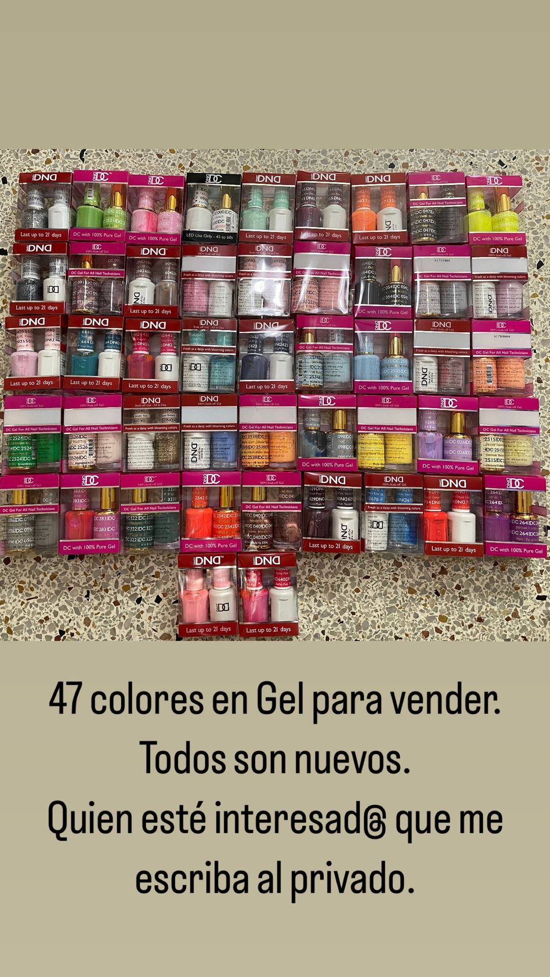 47 Colores De Gel Y Regular Nuevos Cero Uso 