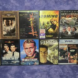 War Movie DVD's • Lot Of 12