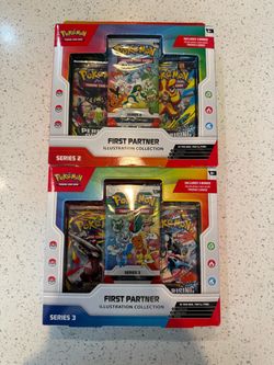 Pokemon TCG First Partner Illustration Collection Box Series 2 & 3 - LOT 2