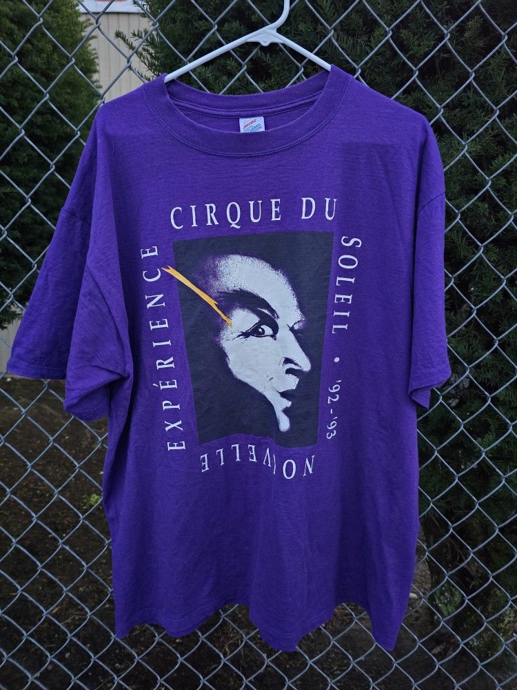 Vintage Cirque de soleil shirt size XLarge the nouvelle experience