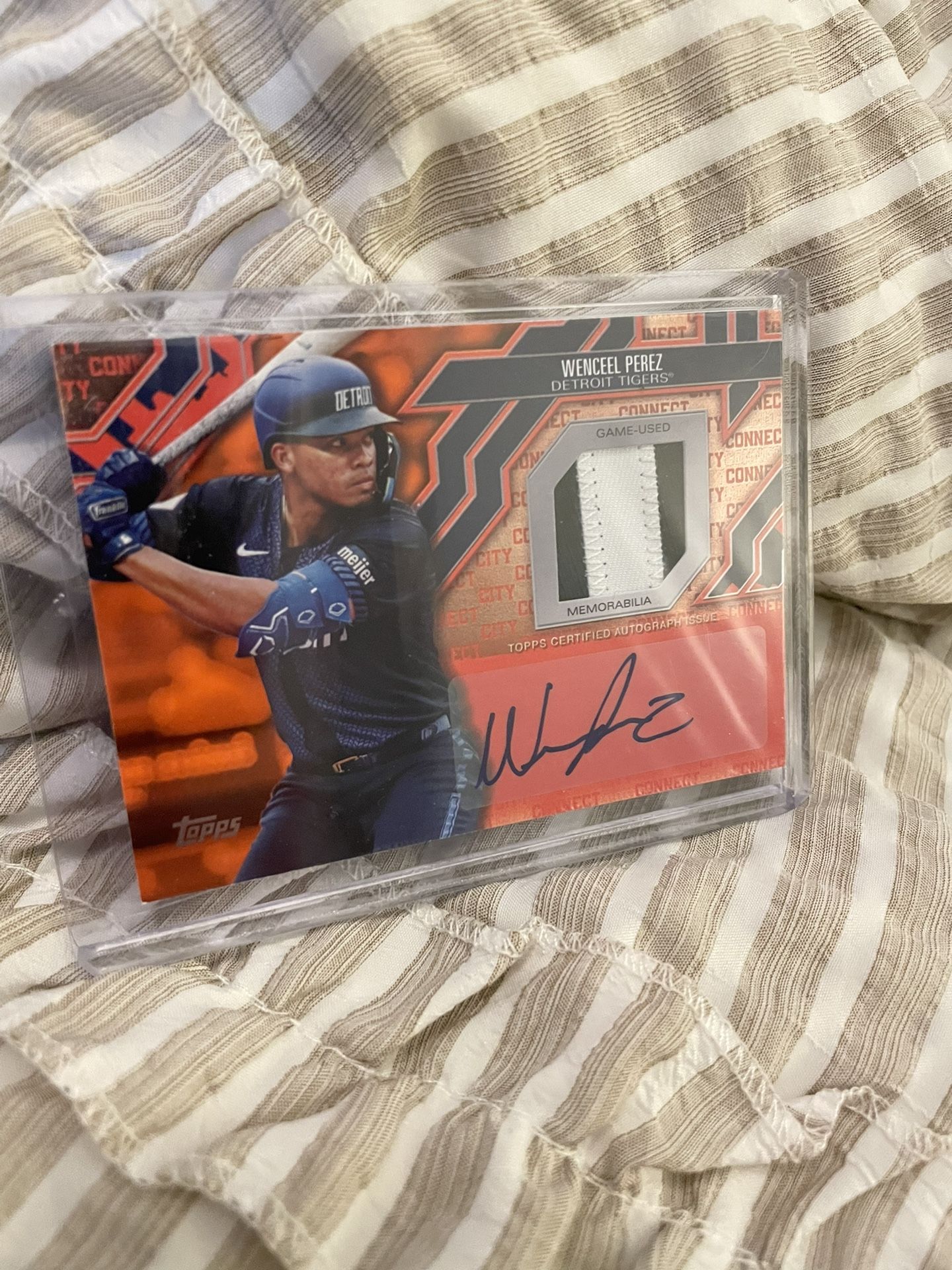Detroit Tigers Wenceel Perez City Connect Patch Auto 7/9